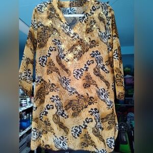 Vintage Sheer Ladies Tunic size one size